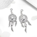 925 Sterling Silver Oxidized Pavé Setting CZ Earrings-3