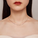 925 Sterling Silver Platinum Plated 45cm Chain Length Necklace for Women-7