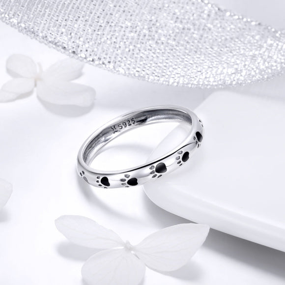 925 Sterling Silver Ring for Women - Size 5.0, Width 0.3cm