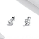 925 Sterling Silver Earrings with Pavé Setting CZ-2