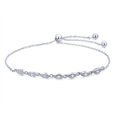 925 Sterling Silver Bracelet 22cm for Women