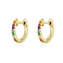 S925 Sterling Silver Earrings with CZ Pave Setting-2