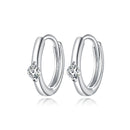 925 Sterling Silver Pavé Setting CZ Gold Plated Earrings for Women-1