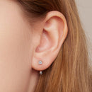 925 Sterling Silver Earrings for Women with CZ in Pavé Setting-6
