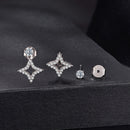 925 Sterling Silver Moissanite 0.1ct Earrings for Women-5