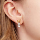 925 Sterling Silver Earrings with Synthetic Pearl, 1.7*0.9cm for Women-6