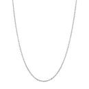 925 Sterling Silver Plated Platinum 45cm + 5cm Necklace for Women-1
