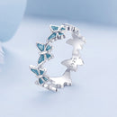 925 Sterling Silver Enamel Ring Size 6 for Women-5