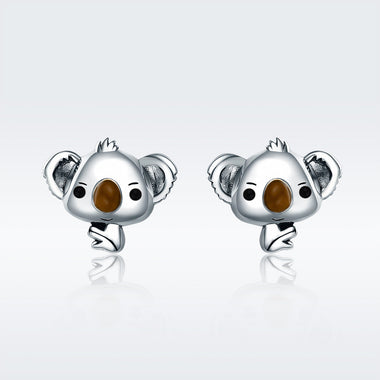 925 Sterling Silver Earrings 1.1*1.2cm for Women - 0