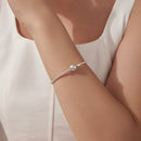 925 Sterling Silver CZ Pavé Setting Bracelet, Size 17.0 for Women-6