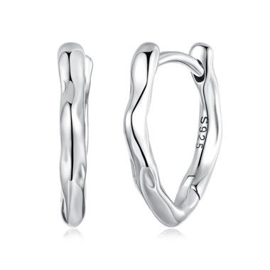 925 Sterling Silver Earrings with Oxidized Finish - 1.4x0.2cm for Women