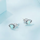 925 Sterling Silver Translucent Opal Earrings for Women-5