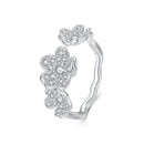 S925 Sterling Silver Pavé Setting CZ Ring for Women-2