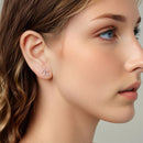 925 Sterling Silver Earrings with Enamel Process and White Gold Plating-7
