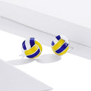 925 Sterling Silver Oxidized Enamel Earrings for Women-3