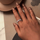 925 Sterling Silver Enamel Pavé Setting Ring for Women-7