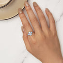 925 Sterling Silver Moonstone Clover Ring for Women-7