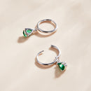 925 Sterling Silver Earrings with Pavé Setting CZ-7