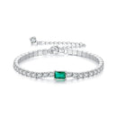 925 Sterling Silver 145+65mm Pavé Setting CZ Bracelet-3
