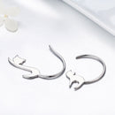 925 Sterling Silver Earrings for Women - 3*2.5cm, Platinum Plated-4