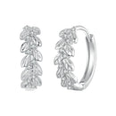 925 Sterling Silver Earrings with Pavé Setting CZ-1