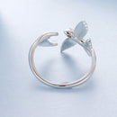 925 Sterling Silver White Enamel Pavé Set CZ Ring for Women-5
