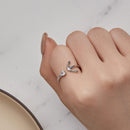 925 Sterling Silver Plated Platinum Ring with Pavé Setting for Men-7