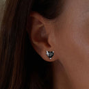 925 Sterling Silver Earrings with Pavé Setting and CZ-6