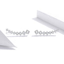 925 Sterling Silver Earrings with Pavé Setting CZ - 2.9*0.7cm-2