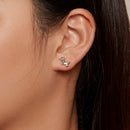 925 Sterling Silver Earrings Plated Platinum 10*12mm for Women-6