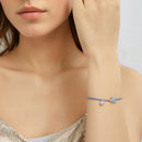 925 Sterling Silver Adjustable Starfish & Shell Pearl Bracelet for Women-6