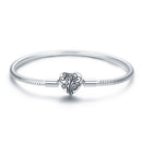 SCB 925 Sterling Silver Bracelet in Classic Style, Size 17.0 for Women-1