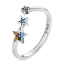 925 Sterling Silver Oxidized Pavé Setting CZ Ring-1
