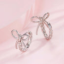 925 Sterling Silver Earrings with White Gold Plating for Women-5