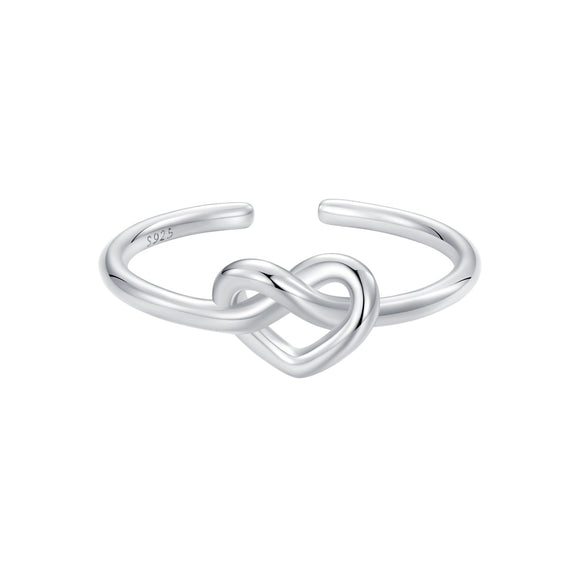925 Sterling Silver & Plated White Gold 1.6mm Ring for Women