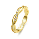 925 Sterling Silver Pavé Setting CZ Ring-2