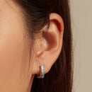 925 Sterling Silver Earrings with Pavé Setting CZ - 1.3m x 0.5m for Women-6