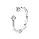 925 Sterling Silver Moissanite Ring Size E for Women-3