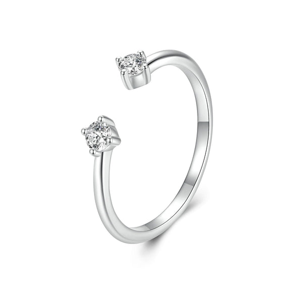 925 Sterling Silver Moissanite Ring Size E for Women