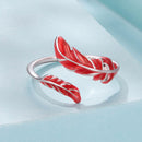 925 Sterling Silver Ring with White Gold Plating for Women - Style E-3
