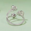 925 Sterling Silver 0.8cm Pavé Setting CZ Ring-4