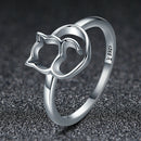 925 Sterling Silver Ring Size 5.0 with Platinum Plating for Women-3