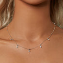 925 Sterling Silver 3mm Moissanite Necklace for Women-6