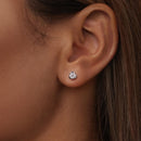 925 Sterling Silver 0.3 Carat Moissanite Earrings for Women-6