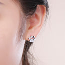 925 Sterling Silver Platinum Plated Earrings for Women-6