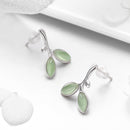 925 Sterling Silver Earrings with Synthetic Opal 1.5*1.3cm-5
