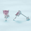 925 Sterling Silver CZ Earrings with Pavé Setting for Women-6