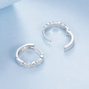 925 Sterling Silver Earrings with Platinum Plating and CZ - Stylish and Elegant Design for Women-5