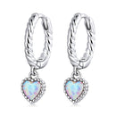 S925 Sterling Silver Translucent Opal Earrings-1