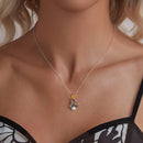 925 Sterling Silver Necklace with Quality Shell Pearl, Length 40+5cm, for Women-4